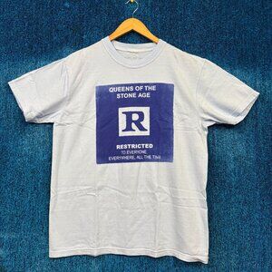 Queens of the Stone Age Rated R Album Stoner Rock Band Tee L